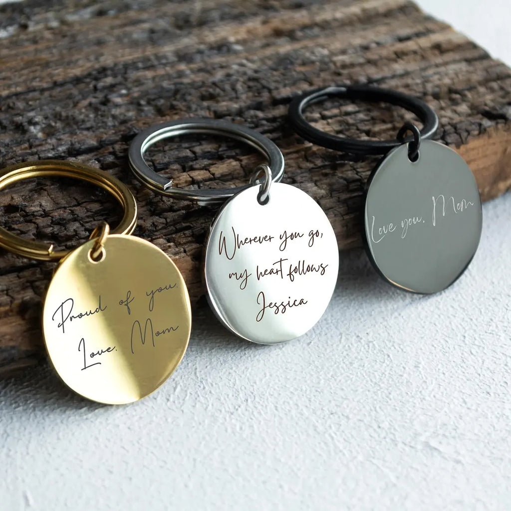 Handwriting Engraved Keychain - Personalized