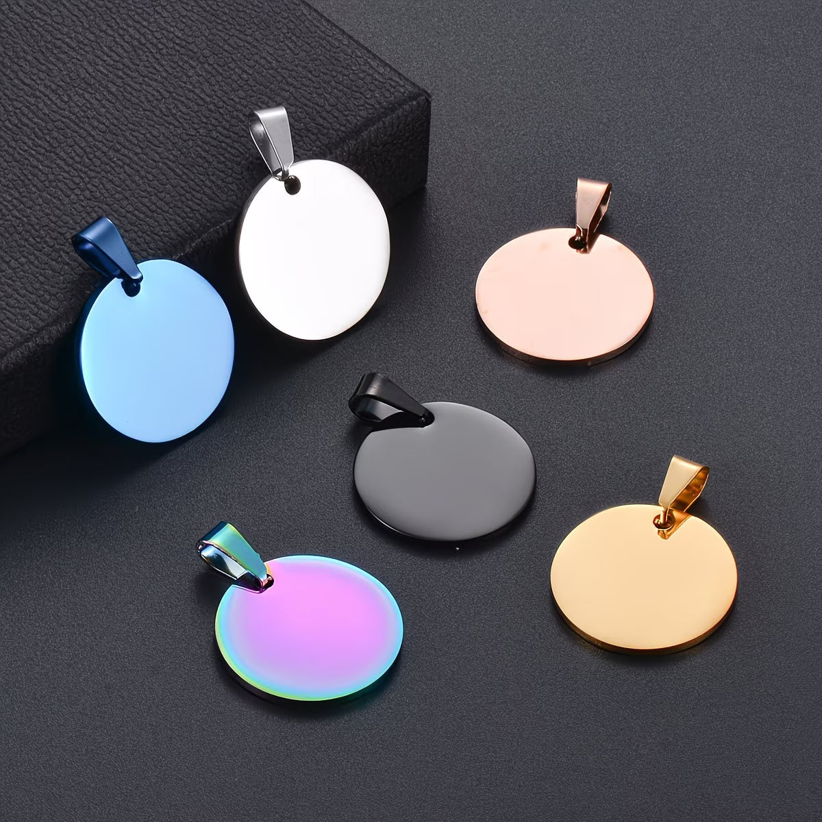 Pet Round Tag - Engraved Steel ID Tag