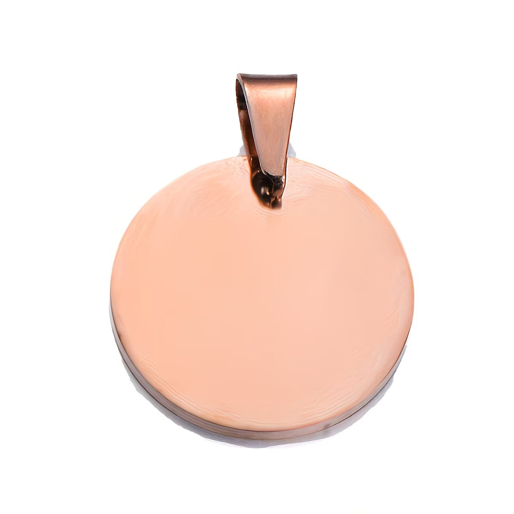 Pet Round Tag - Engraved Steel ID Tag