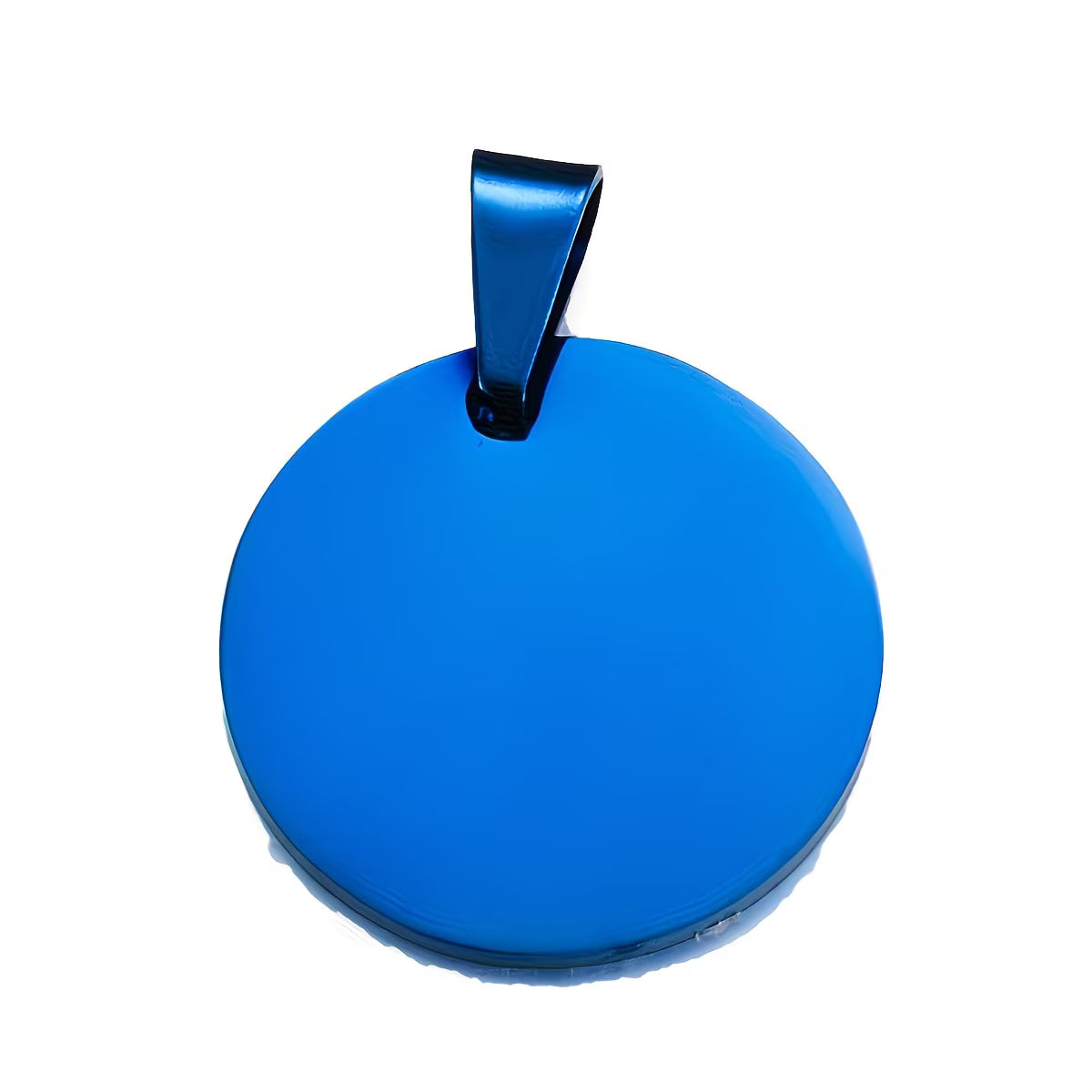 Pet Round Tag - Engraved Steel ID Tag