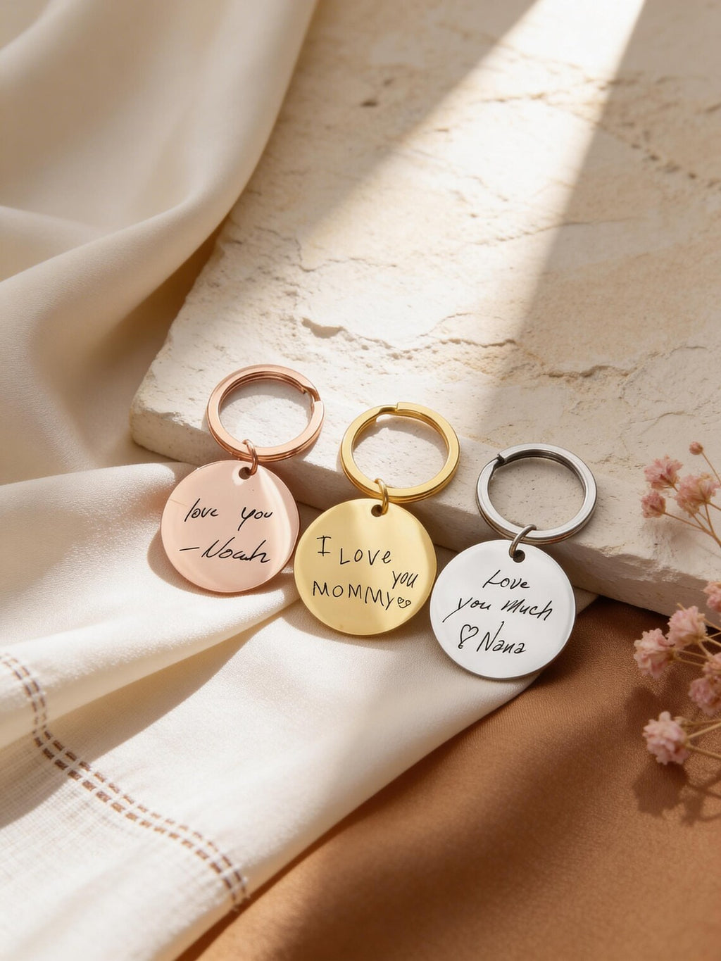 Handwriting Engraved Keychain - Personalized