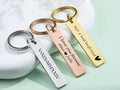 Engraved Steel Keychain - Personalized Gift