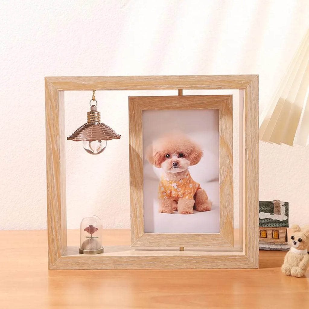 Custom Wooden Photo Book with Light - Gift